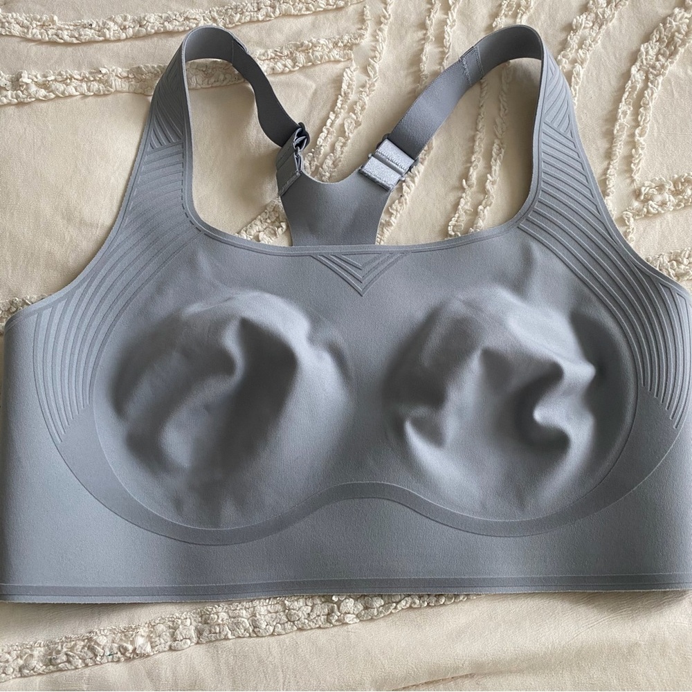 Seamless Grey Wireless Support Bra